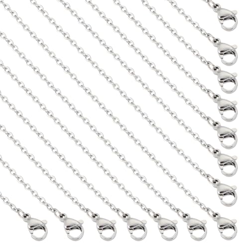 UNICRAFTALE 30Stk. 60cm Unisex Kabelketten Halsketten 304 Edelstahlketten Kabelkette Mit Hummerklauenverschlüssen Metallketten Für Die Herstellung von DIY Schmuckketten UNICRAFTALE 30Stk. 60cm Unisex Kabelketten Halsketten 304 Edelstahlketten Kabelkette Mit Hummerklauenverschlüssen Metallketten Für Die Herstellung von DIY Schmuckketten von UNICRAFTALE