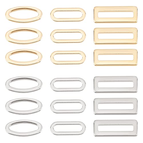 UNICRAFTALE 36 Stück 2 Farben 3 Stile Verbindungsringe 304 Edelstahl Verbindungsringe Rechteckige/Ovale Rahmen Verbindungsstücke Für Armband Halsketten Schmuckherstellung UNICRAFTALE 36 Stück 2 Farben 3 Stile Verbindungsringe 304 Edelstahl Verbindungsringe Rechteckige/Ovale Rahmen Verbindungsstücke Für Armband Halsketten Schmuckherstellung von UNICRAFTALE