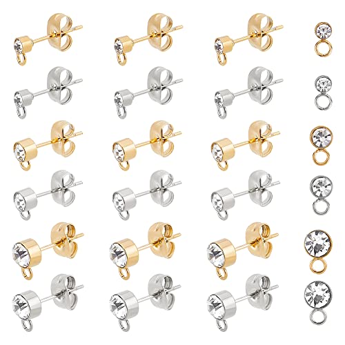 UNICRAFTALE 36 Stk 3 Größen DIY Ohrringe Strass Ohrstecker 2 Farben Edelstahl Kristall Ohrringe Mit 1.8mm Horizontalen Schleifen Säulen Diamant DIY Ohrstecker Zubehör Für Die Schmuckherstellung 6~8 mm UNICRAFTALE 36 Stk 3 Größen DIY Ohrringe Strass Ohrstecker 2 Farben Edelstahl Kristall Ohrringe Mit 1.8mm Horizontalen Schleifen Säulen Diamant DIY Ohrstecker Zubehör Für Die Schmuckherstellung 6~8 mm von UNICRAFTALE
