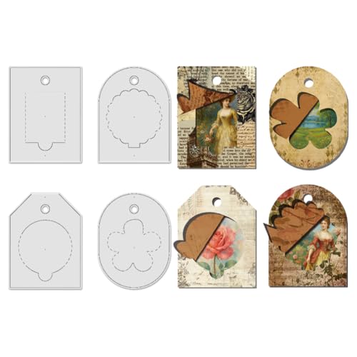 UNICRAFTALE 3D-Karten-Metall-Stanzformen für Kartenherstellung, Scrapbooking, Faltkarte, Prägeschablone, Flip-Grußkartenherstellung, Stanzformen für DIY-Fotoalbum, Papierbastelarbeiten, Umschläge von UNICRAFTALE