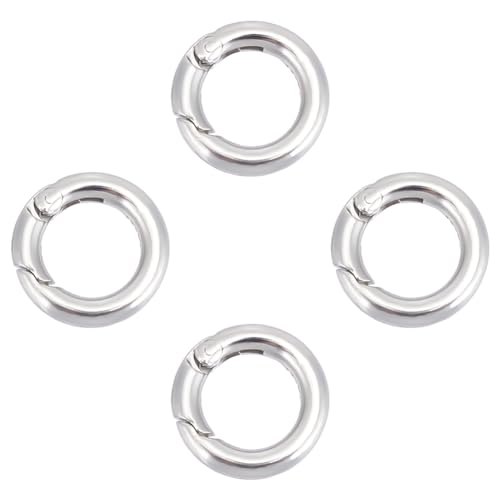 UNICRAFTALE 4 Stk 304 Edelstahl Federringe Runder Ring Federring Verschluss Feder Karabinerhaken Metall Spaltringe Schlüsselanhänger Schnalle Für Die Schmuckherstellung UNICRAFTALE 4 Stk 304 Edelstahl Federringe Runder Ring Federring Verschluss Feder Karabinerhaken Metall Spaltringe Schlüsselanhänger Schnalle Für Die Schmuckherstellung von UNICRAFTALE