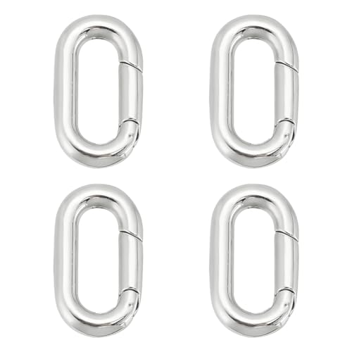 UNICRAFTALE 4 Stück Edelstahl Federringe 18.5 mm Edelstahl Druckknöpfe Ovale Clips Karabinerhaken Feder Schlüsselanhänger Schnallenverschlüsse Für Taschen Geldbörsen Schultergurte Schlüsselanhänger UNICRAFTALE 4 Stück Edelstahl Federringe 18.5 mm Edelstahl Druckknöpfe Ovale Clips Karabinerhaken Feder Schlüsselanhänger Schnallenverschlüsse Für Taschen Geldbörsen Schultergurte Schlüsselanhänger von UNICRAFTALE