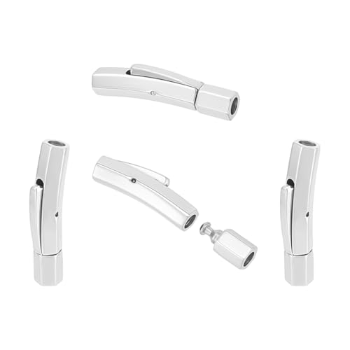 UNICRAFTALE 4 Stück Säulen Bajonettverschlüsse Edelstahl Rohr Bajonettverschlüsse 3mm Loch Lederband Endverbinder Armbandverschlüsse Schmuckverschlüsse Für Armbänder Schnalle Schmuckherstellung UNICRAFTALE 4 Stück Säulen Bajonettverschlüsse Edelstahl Rohr Bajonettverschlüsse 3mm Loch Lederband Endverbinder Armbandverschlüsse Schmuckverschlüsse Für Armbänder Schnalle Schmuckherstellung von UNICRAFTALE