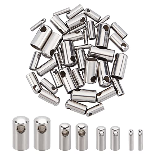 UNICRAFTALE 40 Stück 1/2/3/4.1 mm Edelstahl Farbband Endkappen 304 Edelstahl Leder Endkappen Einklebe Endkappen Schnur Endkappen Finding Kit Für Quasten Armband Schmuckherstellung UNICRAFTALE 40 Stück 1/2/3/4.1 mm Edelstahl Farbband Endkappen 304 Edelstahl Leder Endkappen Einklebe Endkappen Schnur Endkappen Finding Kit Für Quasten Armband Schmuckherstellung von UNICRAFTALE