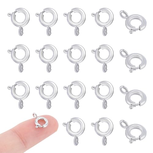 UNICRAFTALE 40 Stück 8mm Federringverschlüsse Platinbeschichtete Halsketten Und Armbandverbinder Mini Federringverschlüsse Metallschmuckverschlüsse Für Die DIY Schmuckherstellung UNICRAFTALE 40 Stück 8mm Federringverschlüsse Platinbeschichtete Halsketten Und Armbandverbinder Mini Federringverschlüsse Metallschmuckverschlüsse Für Die DIY Schmuckherstellung von UNICRAFTALE