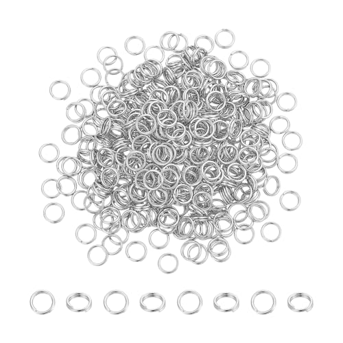 UNICRAFTALE 400 Stück 6mm Edelstahl Split Biegeringe Doppelschlaufen Biegeringe Mini Schlüsselringe Spaltringe Metallverbinder Ringe Für Schlüsselanhänger Schmuck Halsketten Armbänder Ohrringe UNICRAFTALE 400 Stück 6mm Edelstahl Split Biegeringe Doppelschlaufen Biegeringe Mini Schlüsselringe Spaltringe Metallverbinder Ringe Für Schlüsselanhänger Schmuck Halsketten Armbänder Ohrringe von UNICRAFTALE