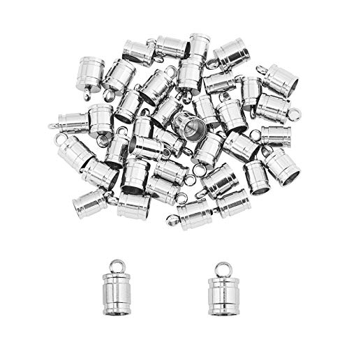 UNICRAFTALE 40Stk 2 Größen 5 mm / 6 mm Kabelenden 304 Edelstahl Endkappen Leder Kabelenden Terminatoren Endspitzen Perlenkappen Für Die Schmuckherstellung, Edelstahl Farbe UNICRAFTALE 40Stk 2 Größen 5 mm / 6 mm Kabelenden 304 Edelstahl Endkappen Leder Kabelenden Terminatoren Endspitzen Perlenkappen Für Die Schmuckherstellung, Edelstahl Farbe von UNICRAFTALE