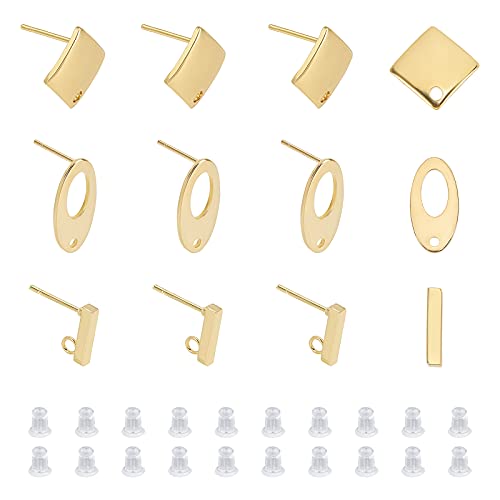 UNICRAFTALE 40pcs 3 Formen Ohrstecker 304 Edelstahl Goldene Ohrstecker Mit Silikonohrmuttern Ohrstecker Pfosten Für Ohrstecker Schmuckherstellung UNICRAFTALE 40pcs 3 Formen Ohrstecker 304 Edelstahl Goldene Ohrstecker Mit Silikonohrmuttern Ohrstecker Pfosten Für Ohrstecker Schmuckherstellung von UNICRAFTALE