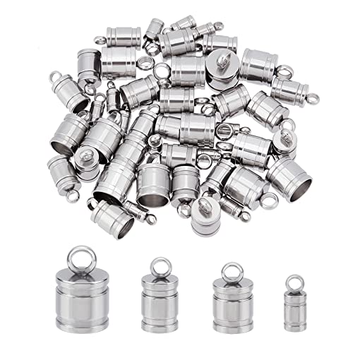 UNICRAFTALE 48 Stück 4 Größen Säulenkordelenden 201 Edelstahl Endkappen 2/4/5/6 mm Innendurchmesser Glatte Endkappen Terminatoren Kordelsuche Für Die DIY-Schmuckherstellung UNICRAFTALE 48 Stück 4 Größen Säulenkordelenden 201 Edelstahl Endkappen 2/4/5/6 mm Innendurchmesser Glatte Endkappen Terminatoren Kordelsuche Für Die DIY-Schmuckherstellung von UNICRAFTALE