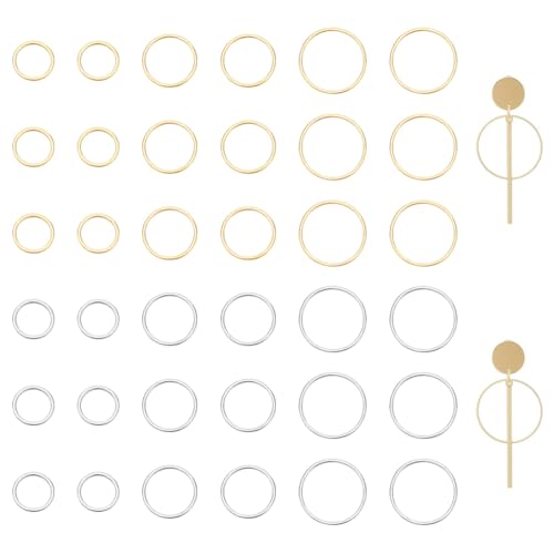 UNICRAFTALE 48pcs Verbindungsringe 19.5/15.5/12mm Edelstahl Rahmen Verbinder Anhänger Golden Verbindungsringe Schmuck Harz Rahmen Anhänger Für Armband Halskette Schmuckherstellung UNICRAFTALE 48pcs Verbindungsringe 19.5/15.5/12mm Edelstahl Rahmen Verbinder Anhänger Golden Verbindungsringe Schmuck Harz Rahmen Anhänger Für Armband Halskette Schmuckherstellung von UNICRAFTALE