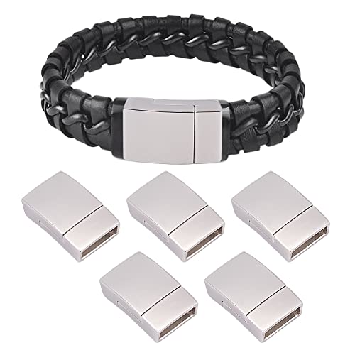 UNICRAFTALE 5 Sätze Rechteck Magnetverschluss Edelstahl Magnetschnalle Leder Verschluss Endverschluss Für Armband Schmuck Machen 20x12x5mm Loch 2.5x10mm UNICRAFTALE 5 Sätze Rechteck Magnetverschluss Edelstahl Magnetschnalle Leder Verschluss Endverschluss Für Armband Schmuck Machen 20x12x5mm Loch 2.5x10mm von UNICRAFTALE