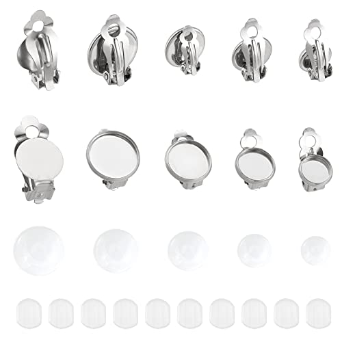 UNICRAFTALE 50 Sets 5 Größen 8/10/11/12/14mm Clip-On Ohrring Rohlinge Mit Cabochons Edelstahl Ohrring Mit Glas Cabochon Flache Tray Ohrring Clips Für Nicht Durchstochene Ohren DIY Ohrringe UNICRAFTALE 50 Sets 5 Größen 8/10/11/12/14mm Clip-On Ohrring Rohlinge Mit Cabochons Edelstahl Ohrring Mit Glas Cabochon Flache Tray Ohrring Clips Für Nicht Durchstochene Ohren DIY Ohrringe von UNICRAFTALE