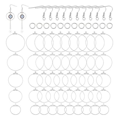 UNICRAFTALE 50 Stk Ohrhänger Herstellungsset Creolen Ohrring Set Edelstahl Creolen Ohrringe Zubehör Mit Ohrhänger Mit 60 Ohrringhaken 60 offenen Biegeringen Für Die DIY Schmuckherstellung UNICRAFTALE 50 Stk Ohrhänger Herstellungsset Creolen Ohrring Set Edelstahl Creolen Ohrringe Zubehör Mit Ohrhänger Mit 60 Ohrringhaken 60 offenen Biegeringen Für Die DIY Schmuckherstellung von UNICRAFTALE