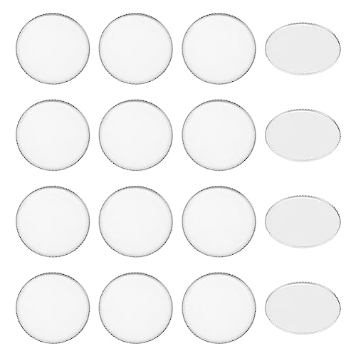UNICRAFTALE 50 Stück 304 Edelstahl gefräste Kante Lünette Cups flach runde Tablett Fassungen Metall Cabochon Fassungen für DIY Schmuck Halskette Herstellung 26 x 2,3 mm von UNICRAFTALE