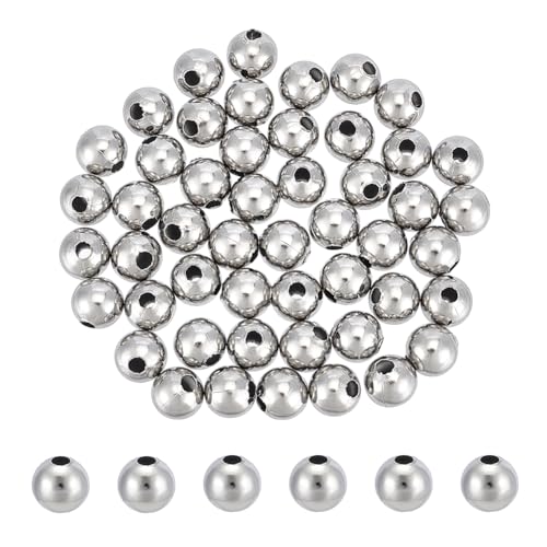 UNICRAFTALE 50 Stück Runde Abstandsperlen 10mm Edelstahl Kleine Nahtlose Perlen Glatte Metallperlen 3mm Loch Lose Perlen Für Armbänder Bauchketten Lagenarmbänder Schmuckherstellung UNICRAFTALE 50 Stück Runde Abstandsperlen 10mm Edelstahl Kleine Nahtlose Perlen Glatte Metallperlen 3mm Loch Lose Perlen Für Armbänder Bauchketten Lagenarmbänder Schmuckherstellung von UNICRAFTALE