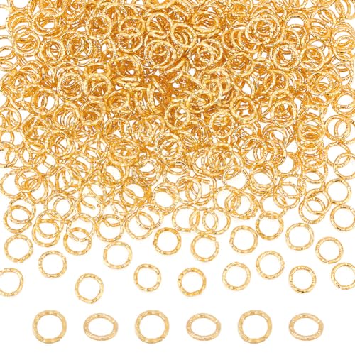 UNICRAFTALE 500 Stk Offene Biegeringe Eisen 18Gauge 6 mm Strukturierte Biegeringe Für Schmuckherstellung Goldene O Ringe Für DIY Ohrringe Armbänder Schlüsselanhänger Halsketten Schmuckherstellung UNICRAFTALE 500 Stk Offene Biegeringe Eisen 18Gauge 6 mm Strukturierte Biegeringe Für Schmuckherstellung Goldene O Ringe Für DIY Ohrringe Armbänder Schlüsselanhänger Halsketten Schmuckherstellung von UNICRAFTALE