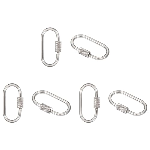 UNICRAFTALE 6 Stk 26mm 304 Edelstahl Schraub Karabiner Verschluss Charms Ovale Schlüsselverschlüsse Metall Verschluss Schlüsselanhänger Haken Verbinder Für Halsketten Armbänder Schmuckherstellung UNICRAFTALE 6 Stk 26mm 304 Edelstahl Schraub Karabiner Verschluss Charms Ovale Schlüsselverschlüsse Metall Verschluss Schlüsselanhänger Haken Verbinder Für Halsketten Armbänder Schmuckherstellung von UNICRAFTALE
