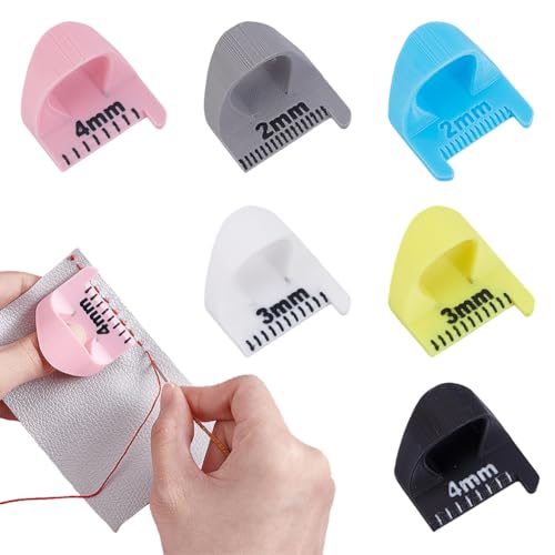 UNICRAFTALE 6 Stück 6 Farben Finger-Nähschablone Kunststoff Rand Stichschloss Nählehre Quilten mit Daumenführung 2/3/4 mm DIY Nähanleitung Werkzeug für DIY Quilten UNICRAFTALE 6 Stück 6 Farben Finger-Nähschablone Kunststoff Rand Stichschloss Nählehre Quilten mit Daumenführung 2/3/4 mm DIY Nähanleitung Werkzeug für DIY Quilten von UNICRAFTALE