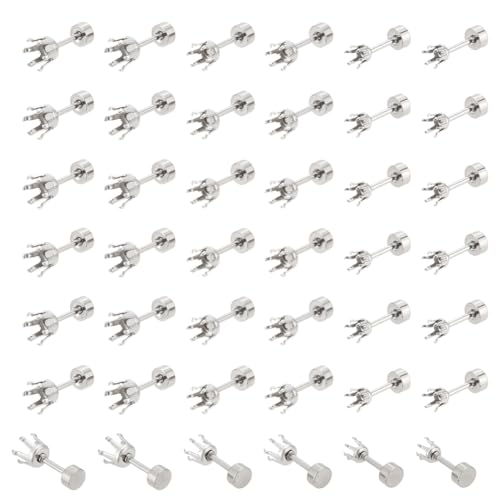 UNICRAFTALE 60 Stück 3 Größe Krallen Ohrring Einstellungen Edelstahl Ohrstecker Beschläge Ohrstecker Rohlinge Strass Krallen Ohrring Komponente Für Frauen DIY Schmuckherstellung von UNICRAFTALE