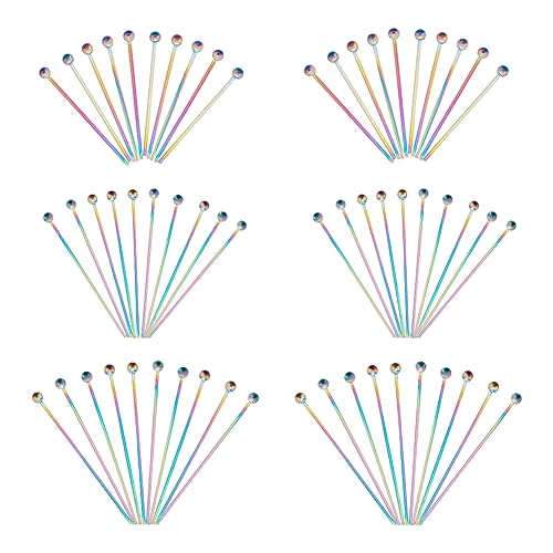 UNICRAFTALE 60 Stück Regenbogen Edelstahl Kopfnadeln 3 Größen Gerade Kugelkopf Nadeln Metall Endösen Nadeln Befunde Ohrring Nadeln Für Die Schmuckherstellung UNICRAFTALE 60 Stück Regenbogen Edelstahl Kopfnadeln 3 Größen Gerade Kugelkopf Nadeln Metall Endösen Nadeln Befunde Ohrring Nadeln Für Die Schmuckherstellung von UNICRAFTALE
