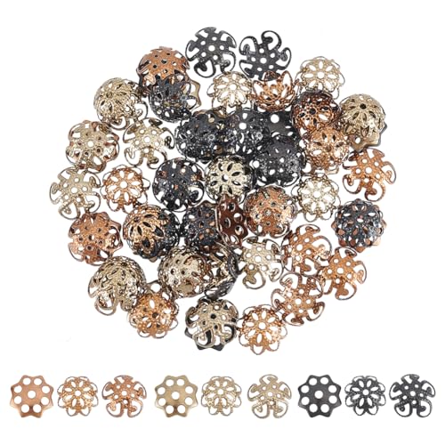 UNICRAFTALE 72 Stk 3 Stile 3 Farben 304 Edelstahl Perlenkappen Hohle Blumen Kappen Mehrblättrige Perlenkappen Abstandsperlen Perlenkappen Für Die Herstellung von Armbänder Ohrringe Und Schmuck UNICRAFTALE 72 Stk 3 Stile 3 Farben 304 Edelstahl Perlenkappen Hohle Blumen Kappen Mehrblättrige Perlenkappen Abstandsperlen Perlenkappen Für Die Herstellung von Armbänder Ohrringe Und Schmuck von UNICRAFTALE