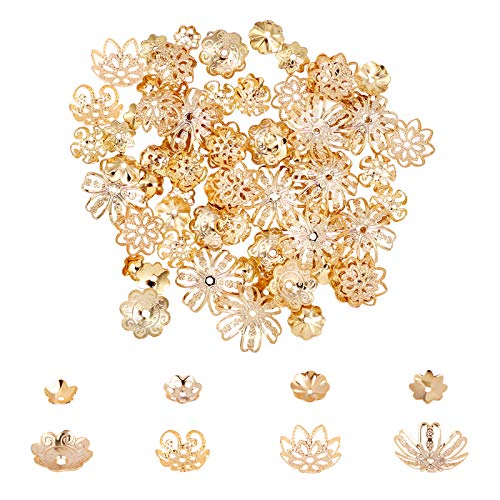 UNICRAFTALE 8 Formen Ca. 80 Stück 5-15mm Durchmesser Edelstahl Spacer Bead Caps Flower End Cap Spacer Golden Caps Spacer Beads Schmuckherstellung Perlen Caps Für Armband Halskette UNICRAFTALE 8 Formen Ca. 80 Stück 5-15mm Durchmesser Edelstahl Spacer Bead Caps Flower End Cap Spacer Golden Caps Spacer Beads Schmuckherstellung Perlen Caps Für Armband Halskette von UNICRAFTALE