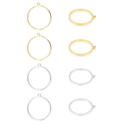 UNICRAFTALE 8 Stück 2 Farben 304 Edelstahl Offene Rückseite Lünette Anhänger Ring Kreisform Charms Manuelles Polieren Rahmen Anhänger Für DIY Kunstharz Gepresste Blumen Basteln Schmuckherstellung UNICRAFTALE 8 Stück 2 Farben 304 Edelstahl Offene Rückseite Lünette Anhänger Ring Kreisform Charms Manuelles Polieren Rahmen Anhänger Für DIY Kunstharz Gepresste Blumen Basteln Schmuckherstellung von UNICRAFTALE
