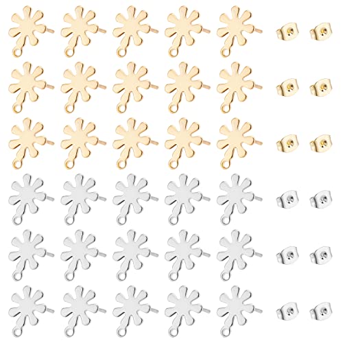 UNICRAFTALE 80 STK 2 Farben Blumen Ohrstecker Mit Schleife 201 Edelstahl Schneeflocke DIY Ohrringe Zubehör Metall Weihnachten Ohrstecker Selber Machen Set Für Weihnachten Ohrringe Schmuckherstellung UNICRAFTALE 80 STK 2 Farben Blumen Ohrstecker Mit Schleife 201 Edelstahl Schneeflocke DIY Ohrringe Zubehör Metall Weihnachten Ohrstecker Selber Machen Set Für Weihnachten Ohrringe Schmuckherstellung von UNICRAFTALE