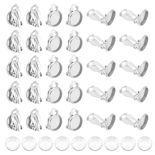 UNICRAFTALE 80 Sets 10mm Clip-On Ohrring Tablett Rohlinge Cabochon Clip-On Ohrring 316 Edelstahl DIY Ohrring Zubehör Nicht Durchbohrte Ohrringe DIY Ohrclips Mit Glas Cabochon Für DIY Ohrringe UNICRAFTALE 80 Sets 10mm Clip-On Ohrring Tablett Rohlinge Cabochon Clip-On Ohrring 316 Edelstahl DIY Ohrring Zubehör Nicht Durchbohrte Ohrringe DIY Ohrclips Mit Glas Cabochon Für DIY Ohrringe von UNICRAFTALE