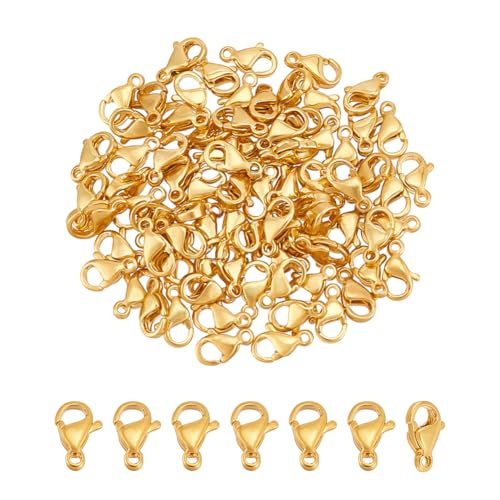 UNICRAFTALE 80 Stück 24 Karat Vergoldete Halskettenverschlüsse Karabinerverschluss Armbandverschlüsse 9mm Kettenverschlüsse Hakenende Schmuckverschlüsse Und Verschlüsse Für Armbändern Und Halsketten UNICRAFTALE 80 Stück 24 Karat Vergoldete Halskettenverschlüsse Karabinerverschluss Armbandverschlüsse 9mm Kettenverschlüsse Hakenende Schmuckverschlüsse Und Verschlüsse Für Armbändern Und Halsketten von UNICRAFTALE
