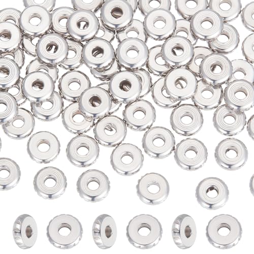 UNICRAFTALE 80 Stück Edelstahl Abstandsperlen Flache Runde Abstandsperlen Lose Metallperlen Scheiben Rondell Abstandsperlen Glatte Abstandsperlen Für Armbänder Halsketten Schmuck DIY Basteln UNICRAFTALE 80 Stück Edelstahl Abstandsperlen Flache Runde Abstandsperlen Lose Metallperlen Scheiben Rondell Abstandsperlen Glatte Abstandsperlen Für Armbänder Halsketten Schmuck DIY Basteln von UNICRAFTALE