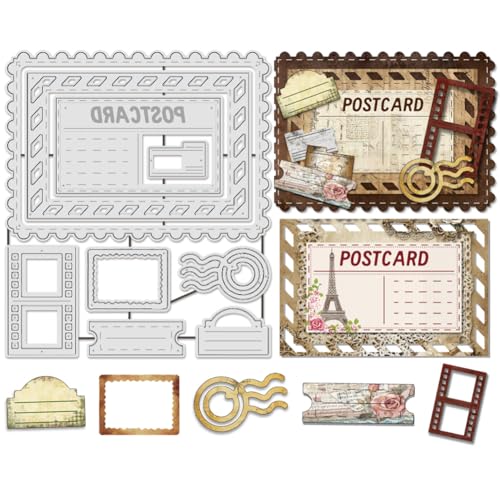 UNICRAFTALE 9 Stanzformen für Postkartenrahmen, Stempel-Thema, Karbonstahl, Prägeschablone, Bordüre, Hintergrund, Metall-Stanzformen für selbstgemachte Kartenherstellung, Scrapbooking, Fotoalbum UNICRAFTALE 9 Stanzformen für Postkartenrahmen, Stempel-Thema, Karbonstahl, Prägeschablone, Bordüre, Hintergrund, Metall-Stanzformen für selbstgemachte Kartenherstellung, Scrapbooking, Fotoalbum von UNICRAFTALE
