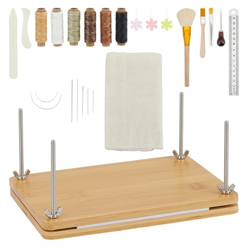 UNICRAFTALE Buchbinde Sets Buchpresse Set Buchbinde Presse Set Tragbares Handgefertigtes Starter Werkzeugset Falzbeine Und Nadeln Mit Großem Öhr Für Handgefertigte DIY Buchbindearbeiten UNICRAFTALE Buchbinde Sets Buchpresse Set Buchbinde Presse Set Tragbares Handgefertigtes Starter Werkzeugset Falzbeine Und Nadeln Mit Großem Öhr Für Handgefertigte DIY Buchbindearbeiten von UNICRAFTALE