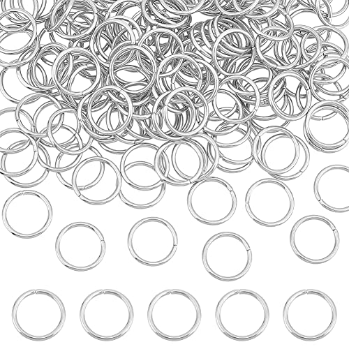 UNICRAFTALE Ca. 150 Stück Edelstahl Biegeringe Runder Ring Innen 12.3 mm Geschlossene aber Ungelötete Biegeringe Metallringe Für Armbänder Halsketten Schmuckherstellung von UNICRAFTALE
