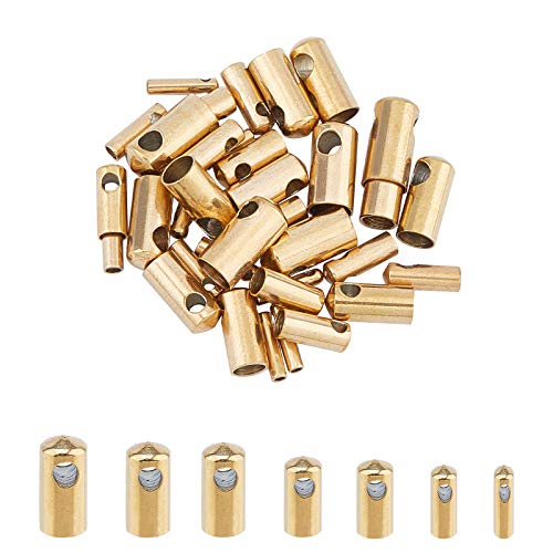 UNICRAFTALE Ca. 42Stk. 7 Größen Golden Cord Enden Edelstahl Endkappen 1~4mm Säule Leder Kabelenden Terminatoren Endspitze Perlenkappen Für Leder Schnur Armbänder Schmuckherstellung UNICRAFTALE Ca. 42Stk. 7 Größen Golden Cord Enden Edelstahl Endkappen 1~4mm Säule Leder Kabelenden Terminatoren Endspitze Perlenkappen Für Leder Schnur Armbänder Schmuckherstellung von UNICRAFTALE