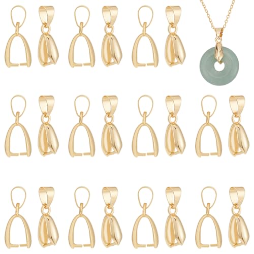 UNICRAFTALE Ca. 50 Stück Quetschbügel für Anhänger, 14 Karat vergoldet, Halskettenanhänger, Verschlüsse, Metall-Eispickel, Verbindungsbügel für Halskette, Schmuckherstellung, Loch 4 x 6 mm UNICRAFTALE Ca. 50 Stück Quetschbügel für Anhänger, 14 Karat vergoldet, Halskettenanhänger, Verschlüsse, Metall-Eispickel, Verbindungsbügel für Halskette, Schmuckherstellung, Loch 4 x 6 mm von UNICRAFTALE