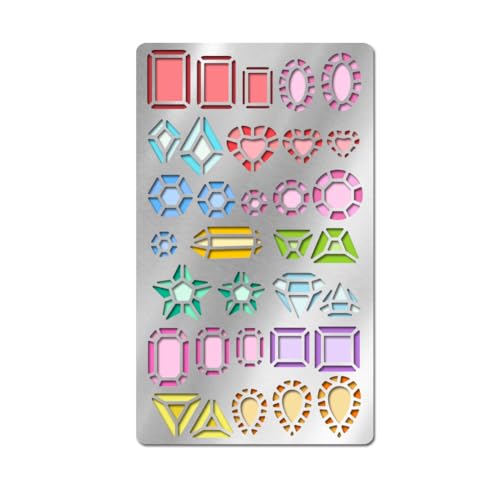 UNICRAFTALE Diamant-Metallschablonen, wiederverwendbar, Edelstein-Schablonen, Brennschablonen für Holzschnitzerei, Scrapbooking, Tagebuch, Basteln, Kunstprojekte, Zeichnen, Gravur, lang, 17,7 cm UNICRAFTALE Diamant-Metallschablonen, wiederverwendbar, Edelstein-Schablonen, Brennschablonen für Holzschnitzerei, Scrapbooking, Tagebuch, Basteln, Kunstprojekte, Zeichnen, Gravur, lang, 17,7 cm von UNICRAFTALE