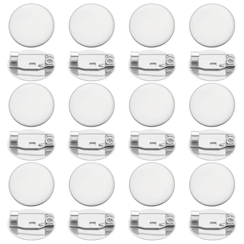 UNICRAFTALE Flache Broschen-Boden-Pads, 15 mm, Edelstahl, Broschenverschlüsse, Metall-Sicherheitsnadel, Scheibenbasis, Broschen, Einstellungen für Bastelarbeiten, Abzeichen, Korsagen UNICRAFTALE Flache Broschen-Boden-Pads, 15 mm, Edelstahl, Broschenverschlüsse, Metall-Sicherheitsnadel, Scheibenbasis, Broschen, Einstellungen für Bastelarbeiten, Abzeichen, Korsagen von UNICRAFTALE