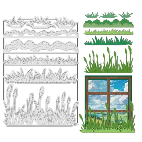 UNICRAFTALE Gras-Metall-Stanzformen für Kartenherstellung, Papierpräge, Stanzschablonen, Schablonen, Schimmel, Scrapbooking, Werkzeug für Bastelarbeiten, Scrapbooking, Fotorahmen, Album UNICRAFTALE Gras-Metall-Stanzformen für Kartenherstellung, Papierpräge, Stanzschablonen, Schablonen, Schimmel, Scrapbooking, Werkzeug für Bastelarbeiten, Scrapbooking, Fotorahmen, Album von UNICRAFTALE