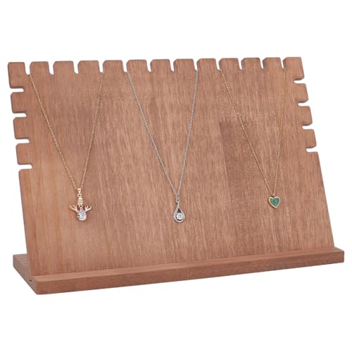 UNICRAFTALE Halskettenhalter aus Holz, Anhänger aus Holz, Schmuckständer, tragbar, für mehrere Halsketten, Schmuck-Organizer für Zuhause, Boutique, Arbeitsplatte von UNICRAFTALE