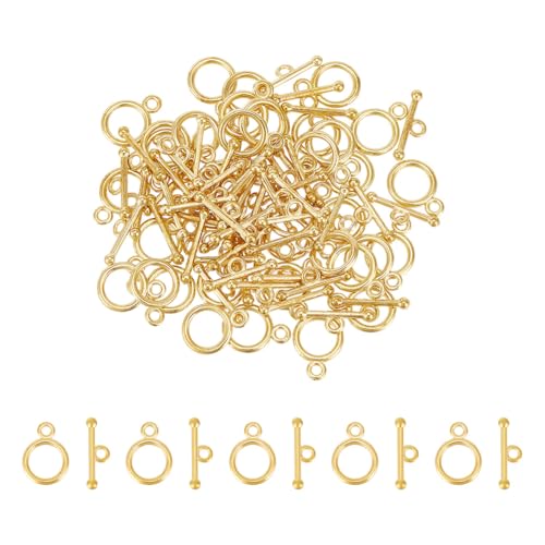 UNICRAFTALE Knebelverschlüsse, T-Stange, rund, IQ, goldfarben, Metallverschluss, Halskettenverschlüsse, Schmuckverbinder, Verschlüsse für Halsketten, Armbänder, Schmuckherstellung, 160 Sets UNICRAFTALE Knebelverschlüsse, T-Stange, rund, IQ, goldfarben, Metallverschluss, Halskettenverschlüsse, Schmuckverbinder, Verschlüsse für Halsketten, Armbänder, Schmuckherstellung, 160 Sets von UNICRAFTALE
