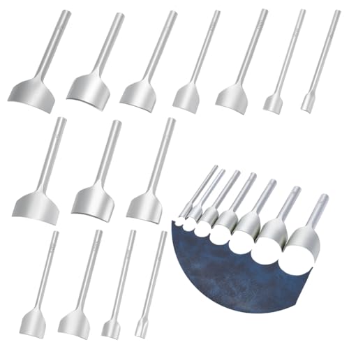 UNICRAFTALE Leder-Bastelwerkzeuge, 14 Stile, Leder-Eckstanzer-Set, Viertelkreisstanzer, halbrund, Stanzkantenschneider für Geldbörsen, Gürtel, Geldbörsenende und DIY-Produkte, 14 Stück UNICRAFTALE Leder-Bastelwerkzeuge, 14 Stile, Leder-Eckstanzer-Set, Viertelkreisstanzer, halbrund, Stanzkantenschneider für Geldbörsen, Gürtel, Geldbörsenende und DIY-Produkte, 14 Stück von UNICRAFTALE