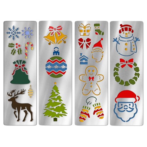 UNICRAFTALE Metall-Schablonen mit Weihnachtselementen, wiederverwendbar, Edelstahl, Schneemann, Hirsch, Stanzformen, Zeichenschablonen, Werkzeugschablone für DIY, Scrapbooking, Fotoalbum, dekorative UNICRAFTALE Metall-Schablonen mit Weihnachtselementen, wiederverwendbar, Edelstahl, Schneemann, Hirsch, Stanzformen, Zeichenschablonen, Werkzeugschablone für DIY, Scrapbooking, Fotoalbum, dekorative von UNICRAFTALE