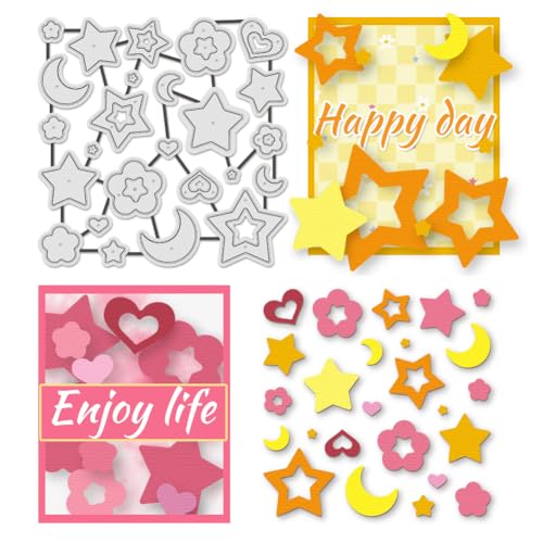 UNICRAFTALE Metall-Stanzformen, Stern, Herz, Mond, Prägeschablonen, Schablonen, Scrapbooking, Hintergrund, Stanzformen für Bastelarbeiten, Karten, Scrapbooking, Papierbasteln, Alben, Briefmarken UNICRAFTALE Metall-Stanzformen, Stern, Herz, Mond, Prägeschablonen, Schablonen, Scrapbooking, Hintergrund, Stanzformen für Bastelarbeiten, Karten, Scrapbooking, Papierbasteln, Alben, Briefmarken von UNICRAFTALE