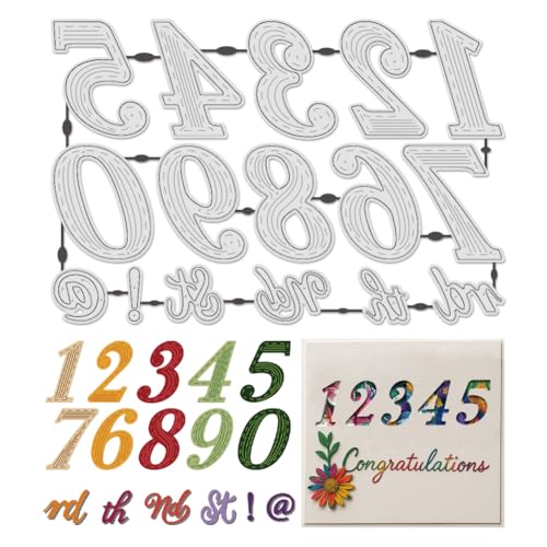 UNICRAFTALE Metall-Stanzschablonen für Kartenherstellung, Zahlenwörter, Karbonstahl, Schablonen, Scrapbooking, Prägeschablone, Stanzschablone, Stanzformen für DIY-Fotoalbum, Dekoration UNICRAFTALE Metall-Stanzschablonen für Kartenherstellung, Zahlenwörter, Karbonstahl, Schablonen, Scrapbooking, Prägeschablone, Stanzschablone, Stanzformen für DIY-Fotoalbum, Dekoration von UNICRAFTALE