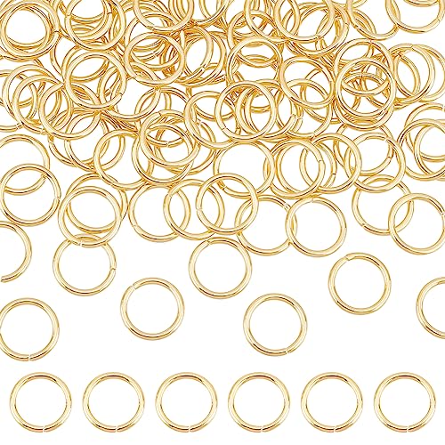 UNICRAFTALE Offene Binderinge aus 304er Edelstahl, 13 mm, rund, vergoldet, einfach rund, perfekt für DIY-Schmuckherstellung, Ohrringe, Armbänder, Anhänger, Choker, Schlüsselanhänger, 100 Stück UNICRAFTALE Offene Binderinge aus 304er Edelstahl, 13 mm, rund, vergoldet, einfach rund, perfekt für DIY-Schmuckherstellung, Ohrringe, Armbänder, Anhänger, Choker, Schlüsselanhänger, 100 Stück von UNICRAFTALE