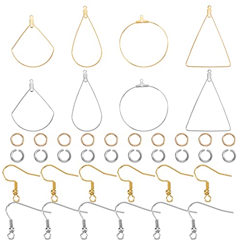 UNICRAFTALE Ohrring DIY Kit 24 Stück Perlen Creolen Ohrring Edelstahl Draht Anhänger Und 60 Stück Offene Biegeringe 60 Stück Ohrring Haken Für Die Herstellung von Ohrringen Und Schmuck UNICRAFTALE Ohrring DIY Kit 24 Stück Perlen Creolen Ohrring Edelstahl Draht Anhänger Und 60 Stück Offene Biegeringe 60 Stück Ohrring Haken Für Die Herstellung von Ohrringen Und Schmuck von UNICRAFTALE