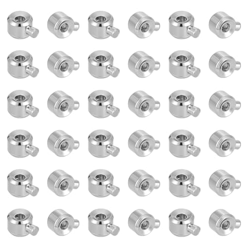 UNICRAFTALE Quetschperlen aus Metall, Spaltenperlen, Schließfach, Trennperlen, Kordelendkappen, Metallstopper, Quetschperlen für Armbänder und Halsketten, Schmuckherstellung, ca. 60 Stück von UNICRAFTALE