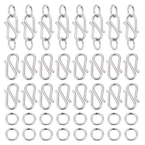 UNICRAFTALE Schmuckverschlüsse Für Die Schmuckherstellung 60 Stück 304 S Haken Aus Edelstahl 120 Stück 20 Gauge Biegeringe Toggle Verschlüsse Endverschlüsse Für Armband Halsketten Schmuckherstellung UNICRAFTALE Schmuckverschlüsse Für Die Schmuckherstellung 60 Stück 304 S Haken Aus Edelstahl 120 Stück 20 Gauge Biegeringe Toggle Verschlüsse Endverschlüsse Für Armband Halsketten Schmuckherstellung von UNICRAFTALE