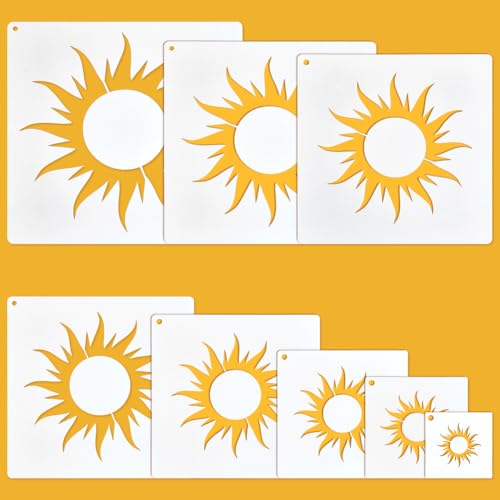 UNICRAFTALE Sonnenstrahl-Schablonen aus Kunststoff, wiederverwendbar, Boho-Stil, Schablonen zum Basteln, Möbel, Wandzeichnung, Kartenherstellung, Muster, Dekoration, Scrapbooking, Gravur, lang, 6 - 24 UNICRAFTALE Sonnenstrahl-Schablonen aus Kunststoff, wiederverwendbar, Boho-Stil, Schablonen zum Basteln, Möbel, Wandzeichnung, Kartenherstellung, Muster, Dekoration, Scrapbooking, Gravur, lang, 6 - 24 von UNICRAFTALE
